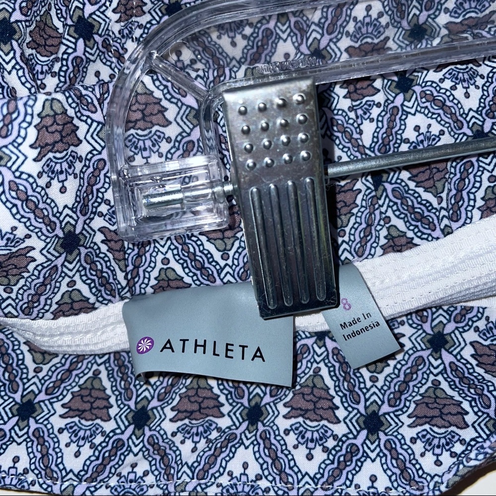 Athleta Blue Patterned Skort With Drawstring - image 4